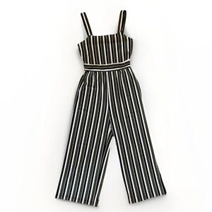 Express Striped Square Neck Jumpsuit Size S